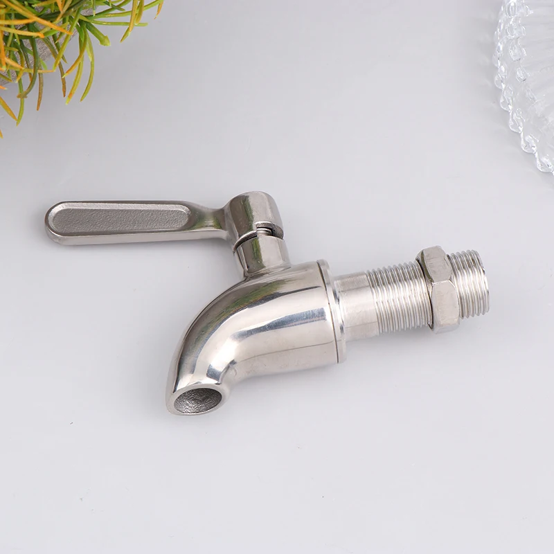 Grifo de agua con espiga de acero inoxidable 304 para el hogar, dispensador de cerveza, jugo, bebida, barril de vino, reemplazo de grifo