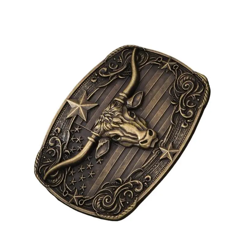 31BF الرجال حزام مشبك حزام الخصر مشبك معدني البقرة رئيس حزام مشبك لأحزمة المشبك