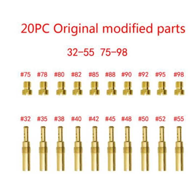 Carburetor Main Jet Kit For Slow/Pilot Jet Set Replacement Fir For NSR KSR PWK PWM Keihin OKO CVK Motorcycle Carburetor