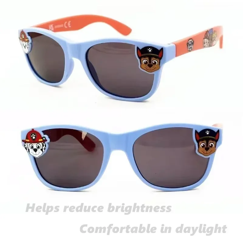 Paw Patrol Chase Rubble Kids Eyewear Light Tinted UV Protection Eye Glasses Cartoon Silicone Flexible Outdoor Summer Cosplay view 2