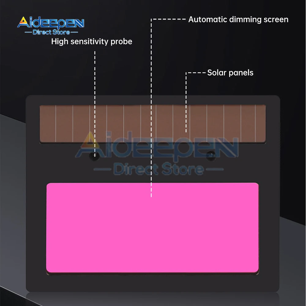 Maschera per saldatura solare oscuramento automatico grande vista True Color 130C saldatore resistente alle alte Temperature casco per saldatura