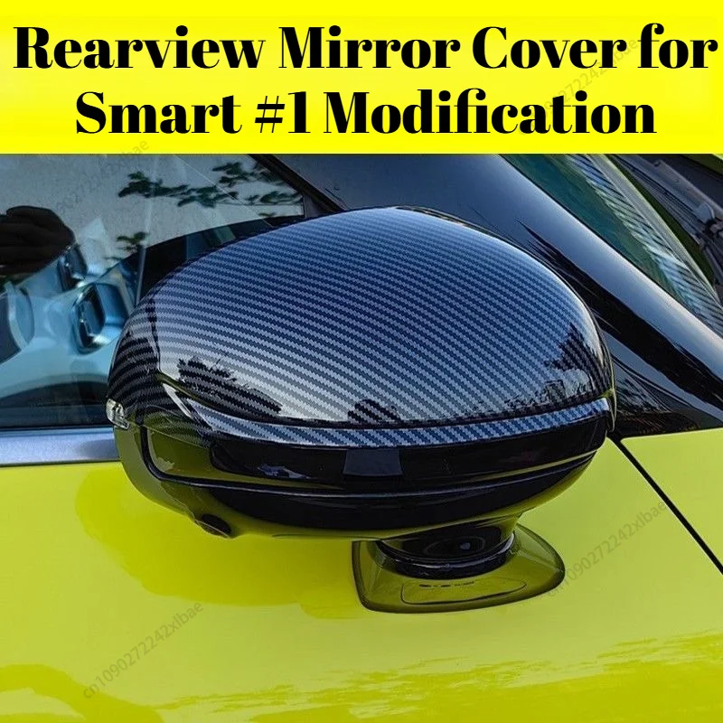 Rearview Mirror Cover Fit for Smart #1 2023-2026, Exterior Decor Modification Accessory Automobiles, Parts & Accessories durable