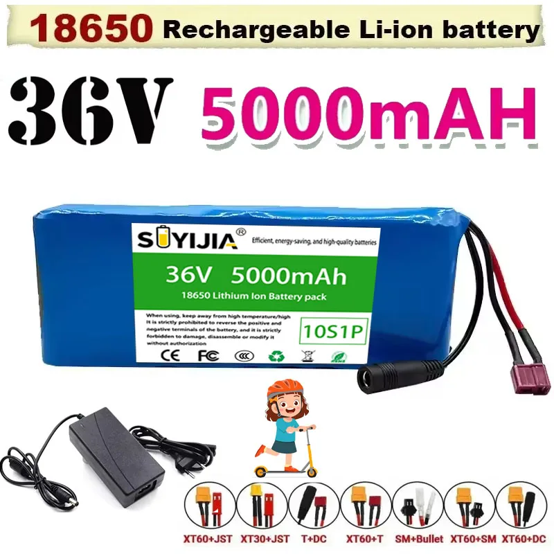 

Новая оригинальная литий-ионная батарея Aste для электровелосипедов и скутеров, 36В 10S1P 5000мАч 20А BMS, 36В 5Ач 18650