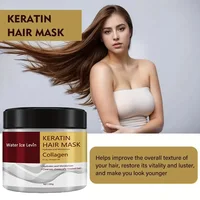 Masque capillaire au collagène et à la kératine, double contrôle de l'huile, revitalisant hydratant, doux et lisse, frisottis, réparation endommagée, revitalise, soins capillaires 4