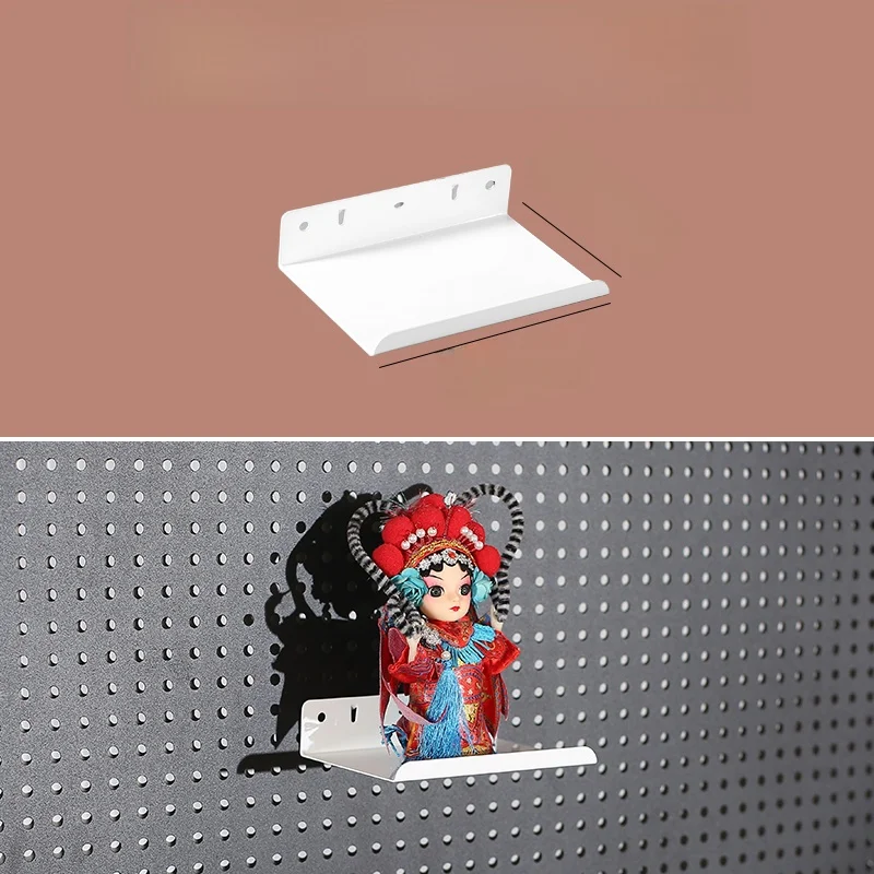 

Набор аксессуаров для перфорированной доски: органайзер для хранения без сверления, пластиковый, многослойный дизайн