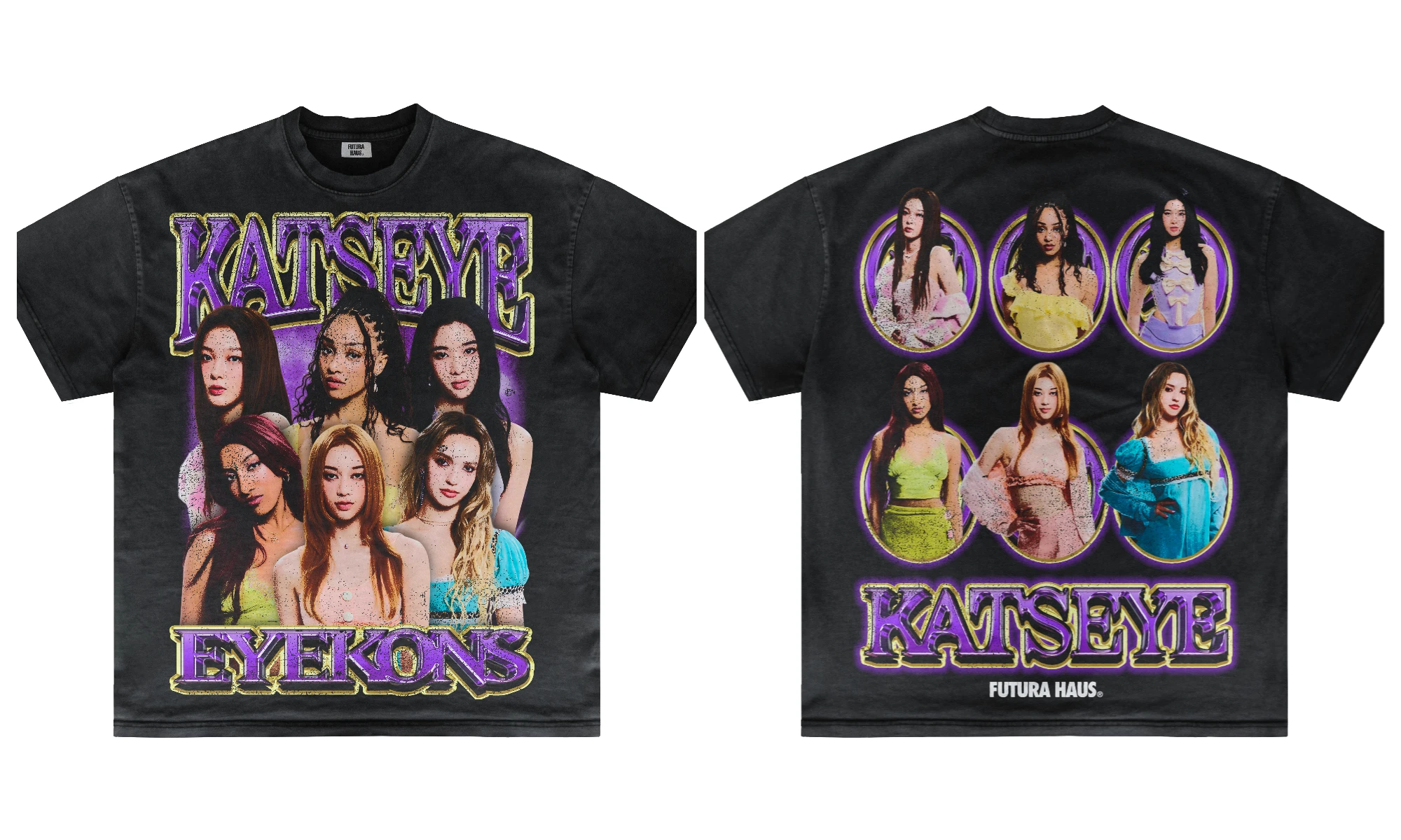 Camiseta Kpop de gran tamaño Y2k Gabriela Katseye hermoso caos Tracklist Katseye World Tour camiseta mujer Katseye ropa femenina