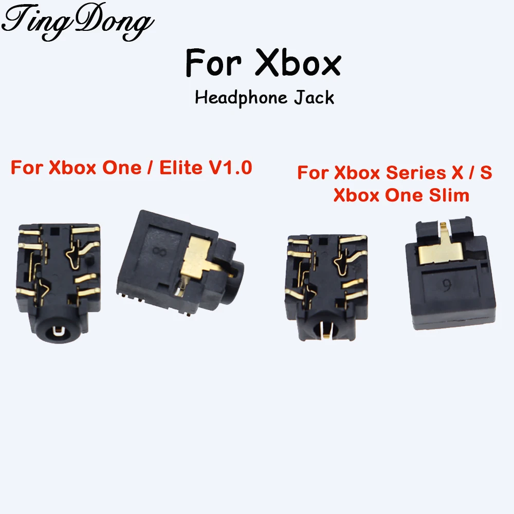 1-10PCS 3,5mm Headset Stecker Port Buchse Kopfhörer Jack Für Xbox One Slim Elite V 1,0 für Xbox Serie S/X Controller