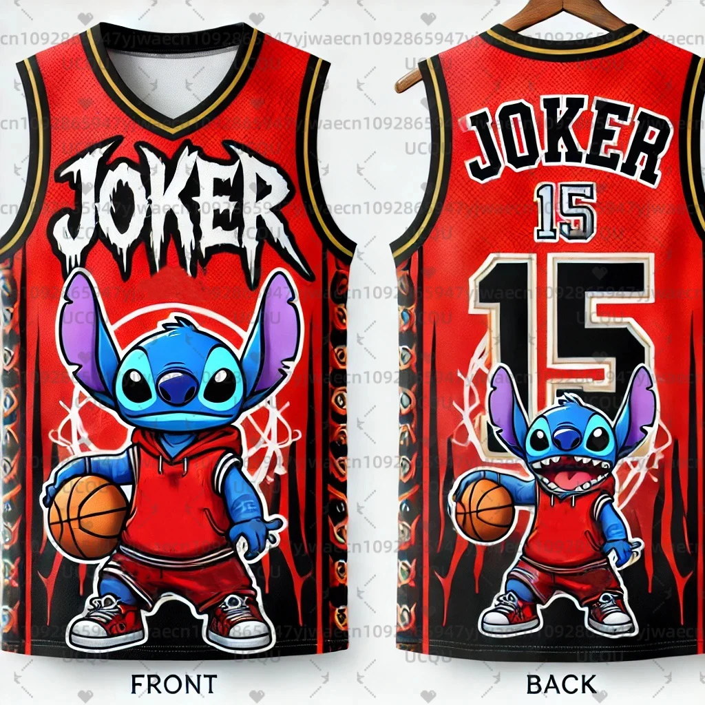 CHATGPT diseñado niños hombres 3d impreso dibujos animados Stitch Joker NO.15 entrenamiento mujeres deportes sin mangas niños chaleco baloncesto tanque