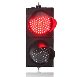 Luz LED de señal de tráfico, alto brillo, nuevo diseño, carcasa de PC, 200mm, color rojo, verde, precio promocional