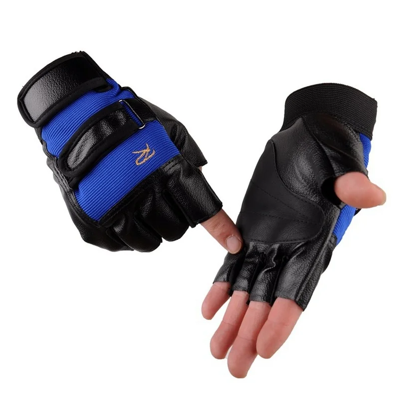 Fitness Sports PU Leather Gloves Pro Weight Lifting Gym Exercise Sport Fitness Gloves Adjustable Wrist Wrap Closure 2021 Fashion