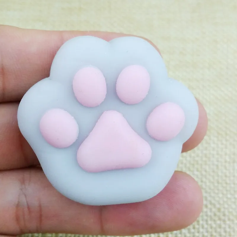 squishy cat paw squeeze toys Small animal cat paw toy gifts for kids party favors mini supper cute stress relief toy