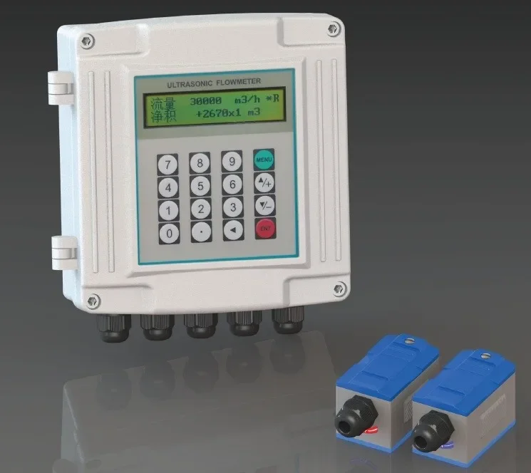 

TSONIC RS485 Modbus Wall Mounted Ultrasonic Bulk Water Flow Meter Flowmeter TUF2000S