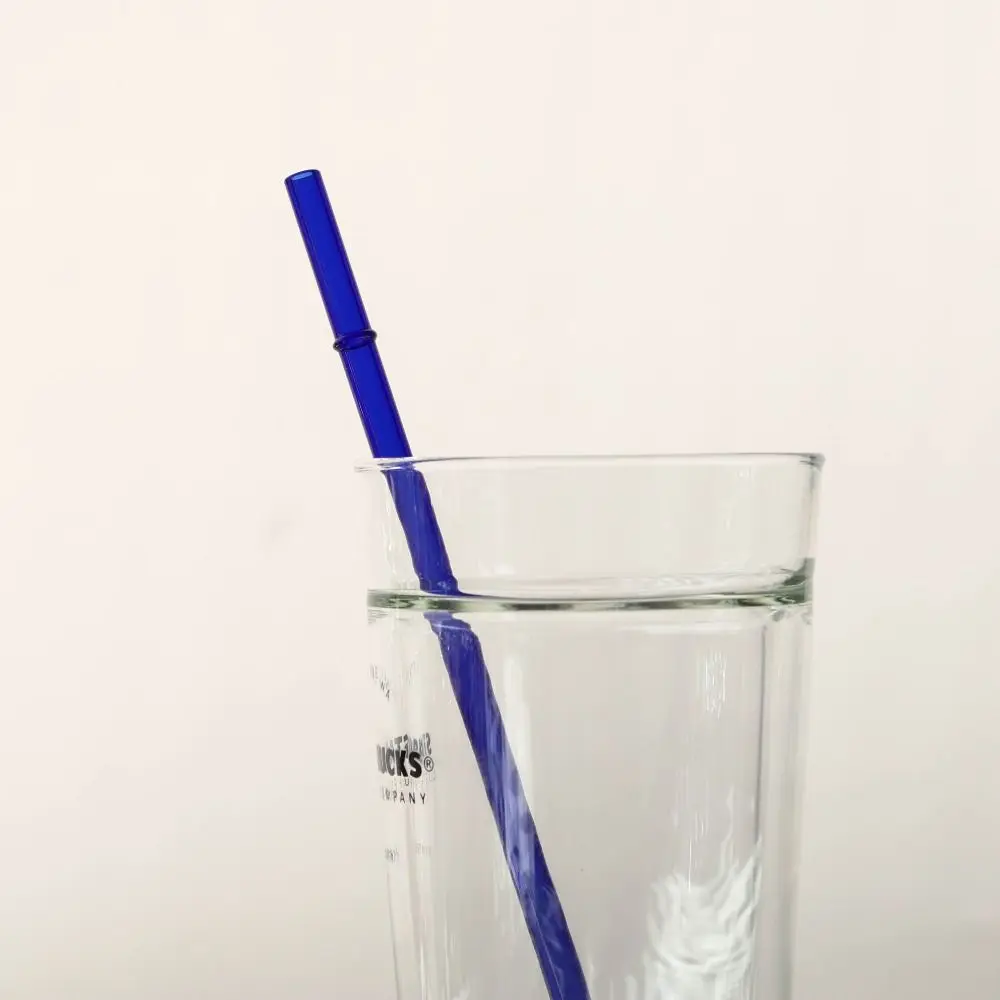 3Pcs Decoration 23cm Glass Straws Long Reusable Eco-friendly