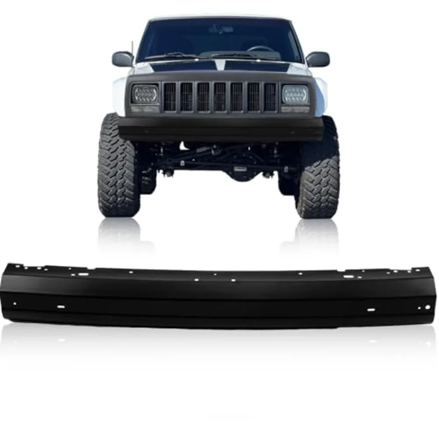 

Передний черный передний бампер, стальная планка для JEEP Cherokee 19972001 Classic Country Limited Sport SE 5EE85JX8AC CH1002257 Durable Rein