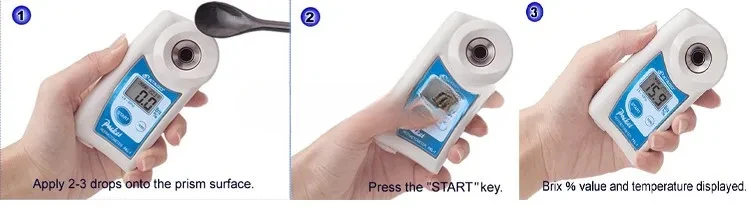 2026-PAL-RI Digital Atago refractometer (polarimeter) hand held "Pocket" auto  Refractive Index 0.03%