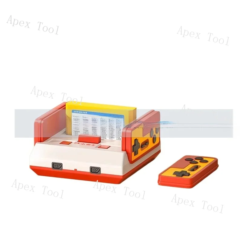 

Game console with TV D99 red and white double household card yellow card