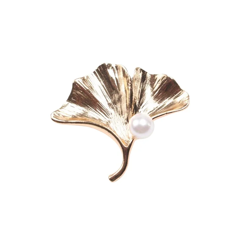 

*New Fashion Gingko Brooch Ladies' Pin Corsage Elegant Luxury Accessory Gift
