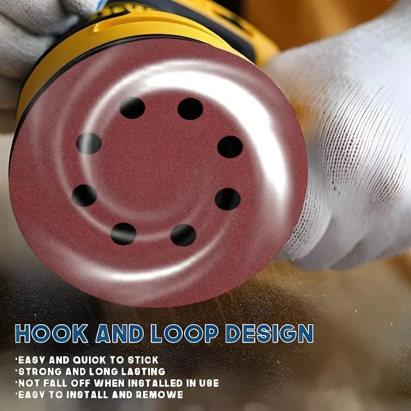 العالمي 8 حفرة الرملي أقراص 125 مللي متر الصنفرة للمعادن الخشب الزجاج ساندر ألواح التلميع أدوات جلخ المنزل 40 ~ 3000 حصى