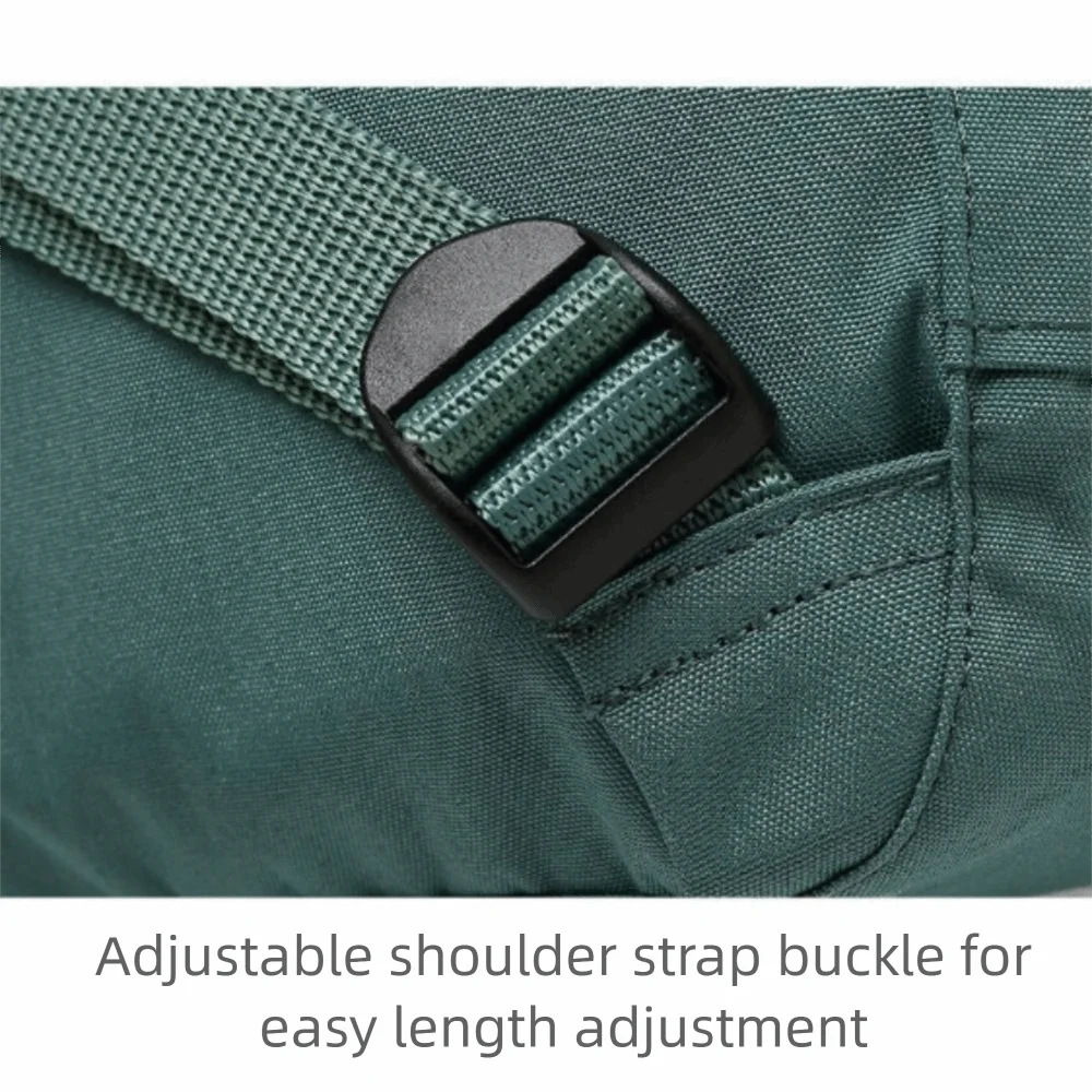 Nylon Material Unisex Backpack Waterproof Large Capacity School Bag Top Buckle Three-Use Design Travel Backpack School Use