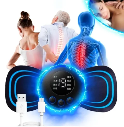 

Mini Portable Electric Massager Massage Device Rechargeable Muscle Neck Legs Lumbar Column USB Physiotherapy Rela