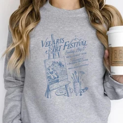 Velaris Art Festival Sweatshirt ACOTAR Shirt Night Court Sweater SJM Merch Bookish Tee Crescent City Fan Winter Clothes Women