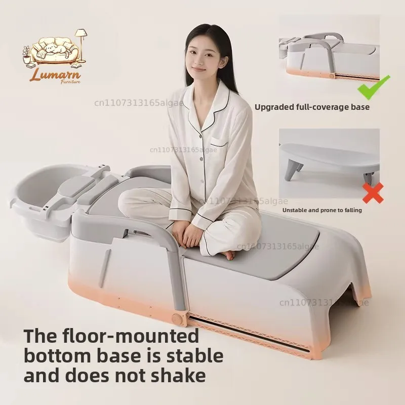 Pregnant Hair Washing Lounge Chair/ Shampoo Bed Wash Hair Salon/ Household Adult Foldable Postpartum Lying Down Shampoo Chairs