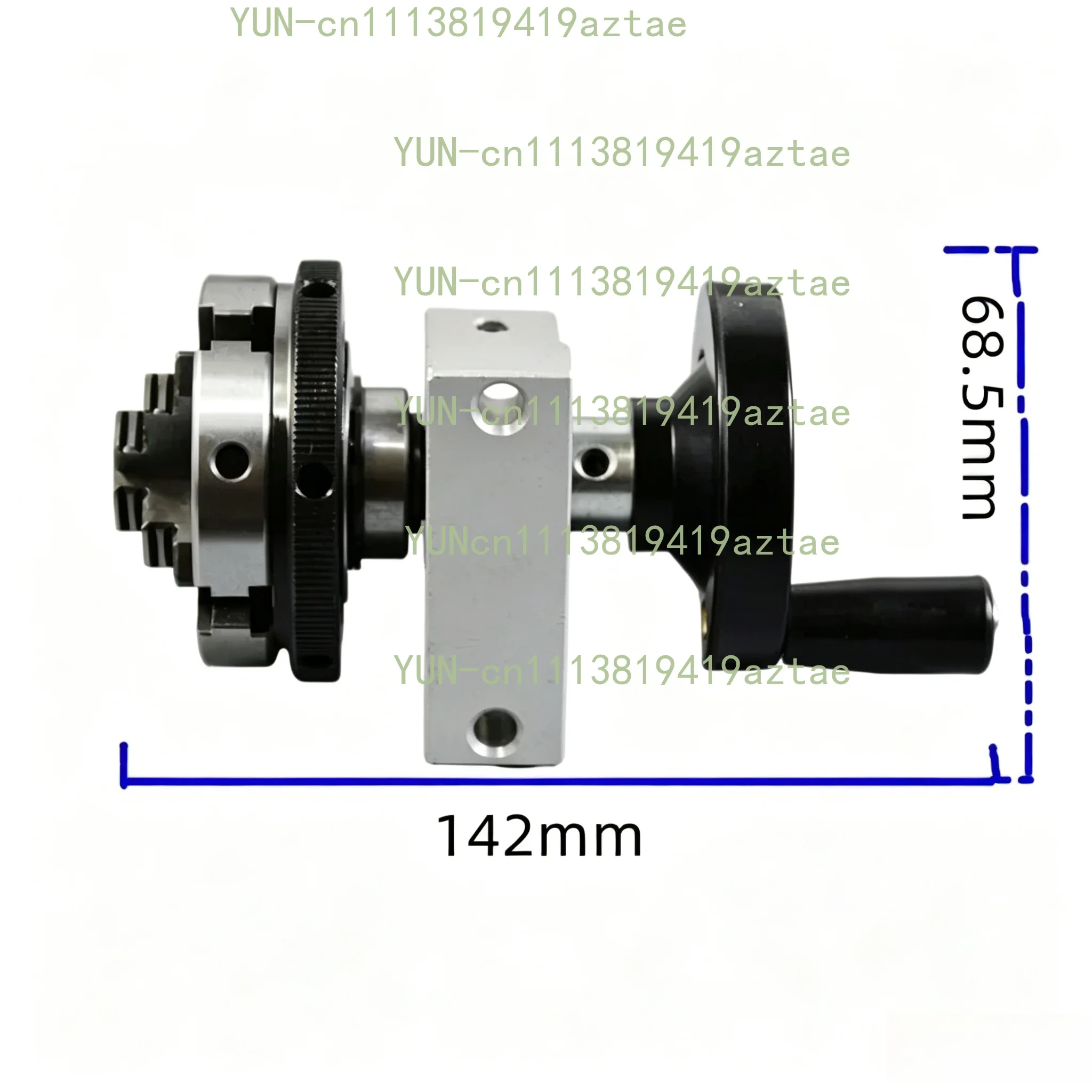 European hand rotating chuck center height 35mm bearing steel material forward and reverse slight damping feeling smooth