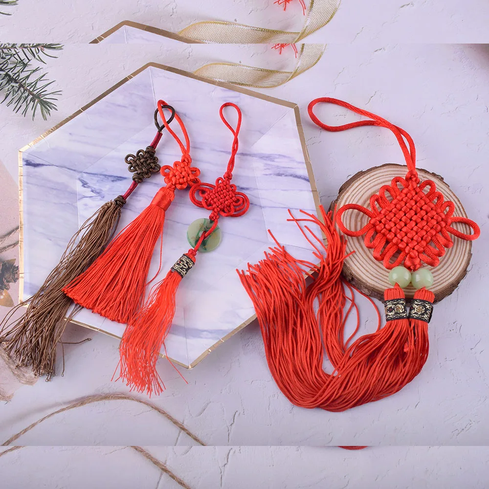 

Chinese Knot Tassel Lucky Knot Tassels Festive Charms Tassel Silk Tassels Charm Pendants Tassels Festive Handmade Supplies