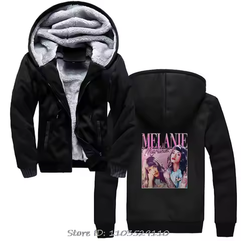 Fashion Singer Melanie Martinez Cotton Hoodies Printed Men Women Hoody Hip Hop Streetwear Harajuku Unisex Jacket Zip Up Hoodie