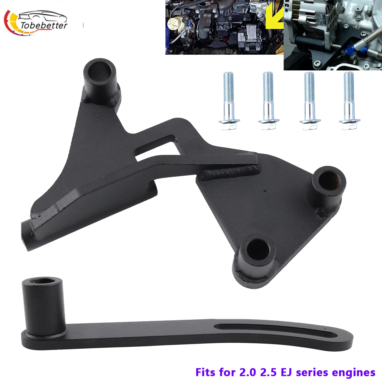

Alternator Relocation Bracket Kit For all EJ Engines for Subaru Impreza EJ20 EJ25 EJ205, EJ207, EJ253, EJ255, EJ257