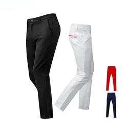 PGM-Pantalones largos ajustados de Golf para hombre, pantalones cortos deportivos de alta elasticidad resistentes al desgaste, cómodos, de secado suave, primavera y otoño, kus052