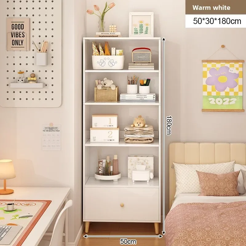 Firm Bookshelf Shelf Bedroom Bedside Table Storage Large Capacity Integrated Bookcasesturdy and durable