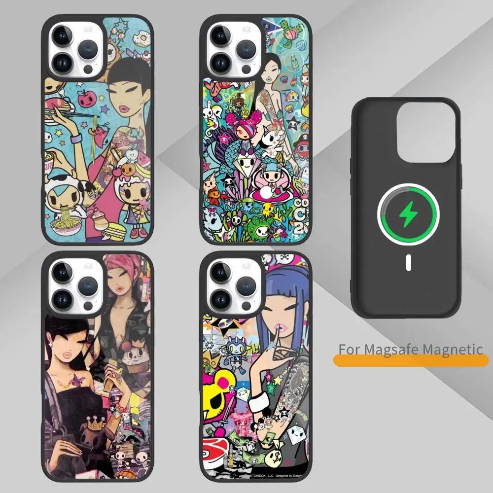 

Tomato hand-drawn graffiti Phone Case For iPhone17,16,15,14,13,12,11 Plus,Pro Max Magnetic Magsafe Wireless Charging