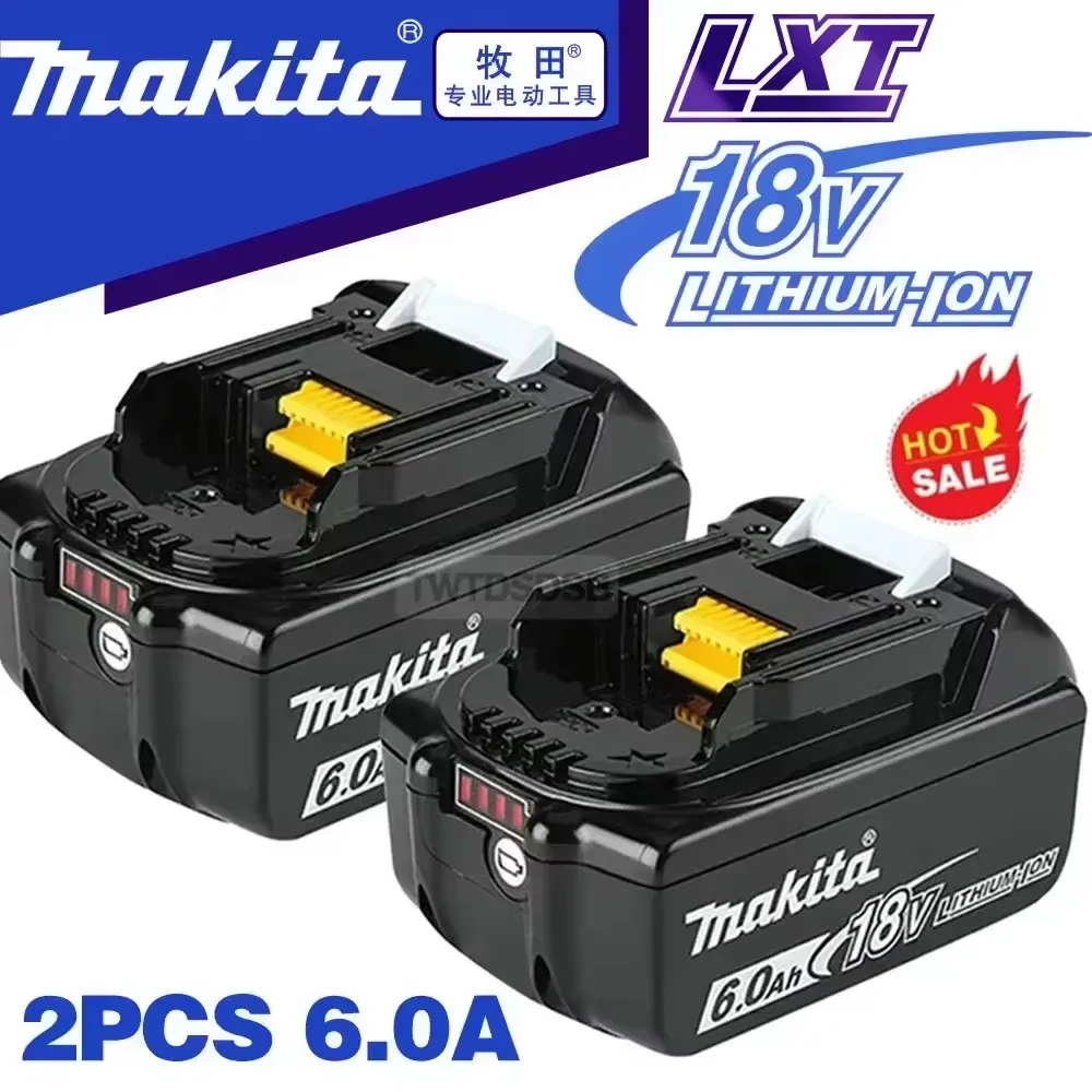 

100% Original Makita 6Ah 6000mAh for Makita 18V Battery BL1830B BL1850B BL1850 BL1840 BL1860 BL1815 Replacement Lithium Battery