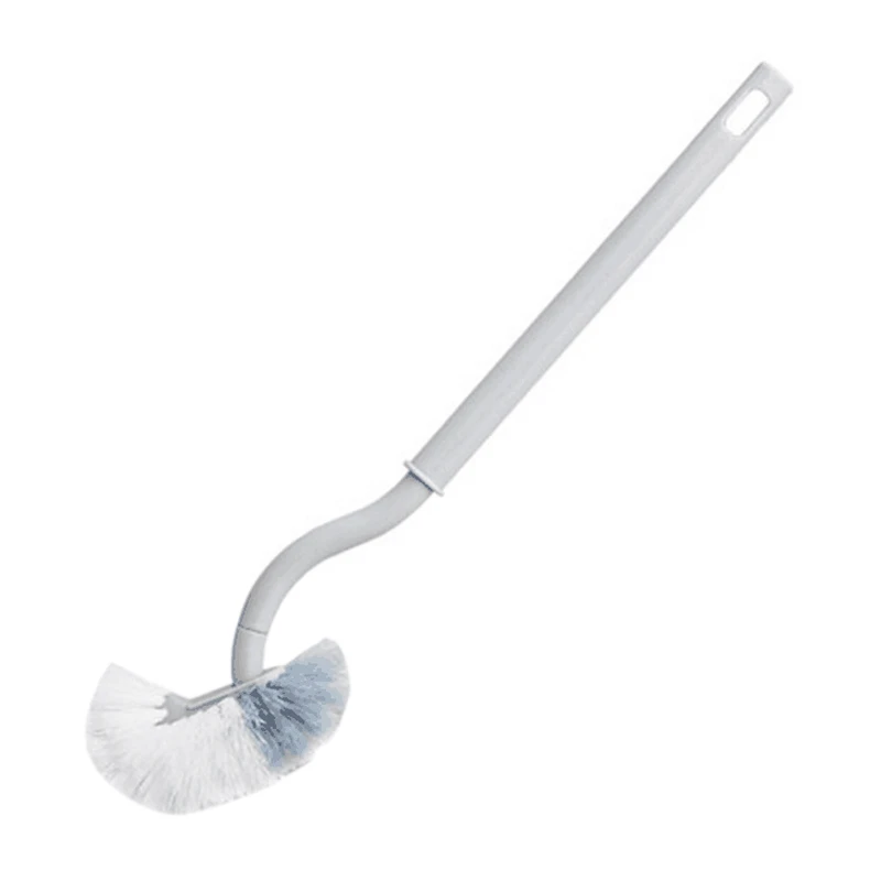 LJL-Toilet Brush With Soft Bristle Toilet Brush Wall Mounted Cleaning Brush WC Brush Deep Cleaning Compact Handle