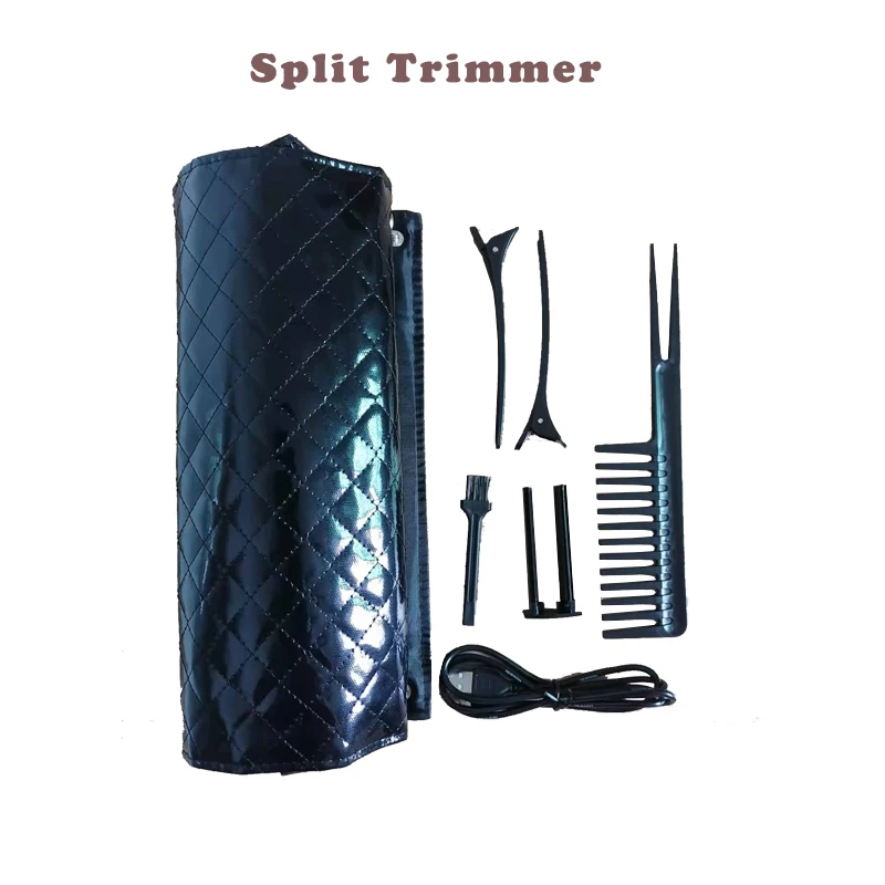 New Hair Split Trimmer USB Charging Professional Hair Cutter Smooth End Cutting Clipper Beauty Set Bag Solve Ends Trimmer