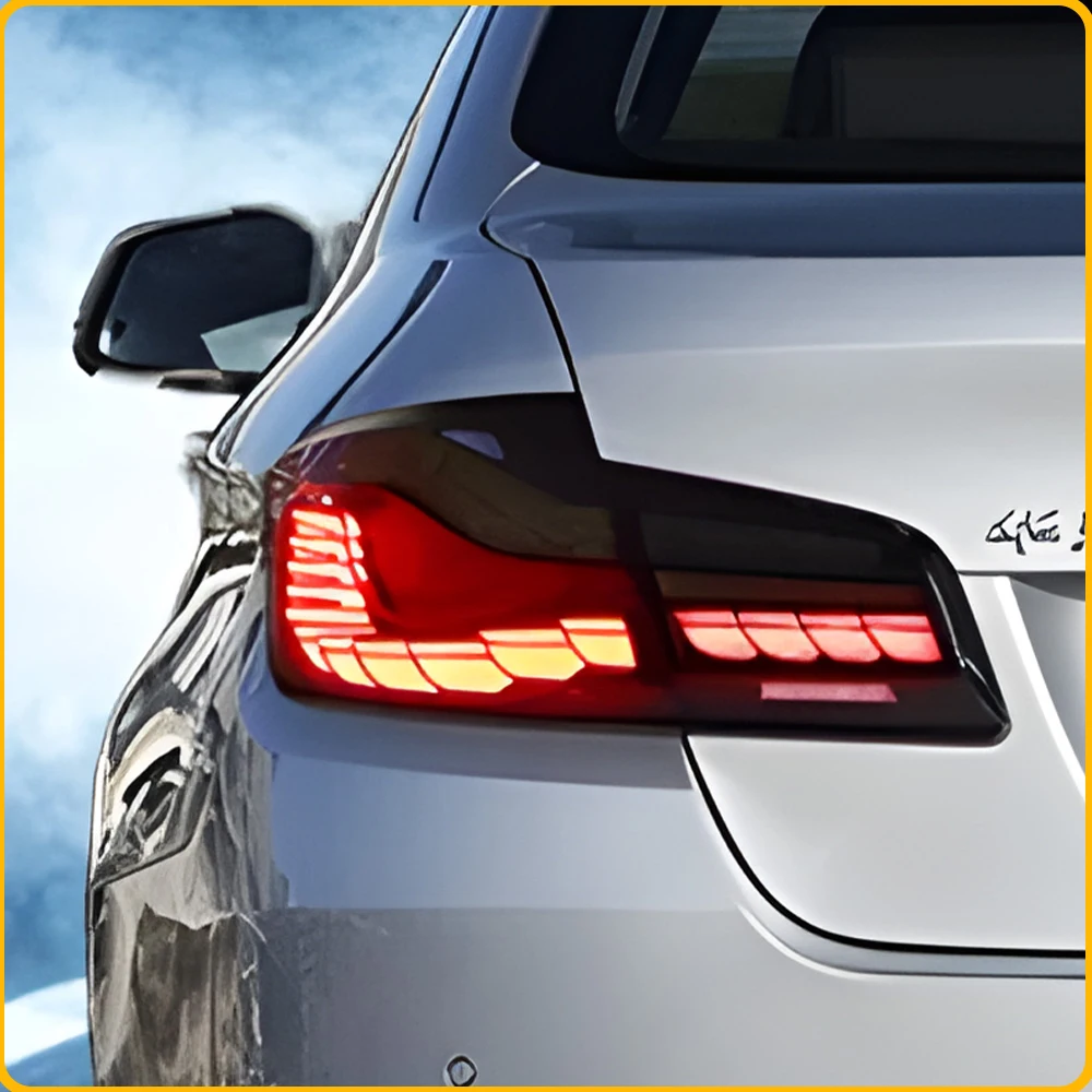 

For BMW 5 Series F18 F10 2010-2017 Upgrade Auto LED Dynamic Dragon Scale Car Taillights Assembly Accessories Tools Plug and Play