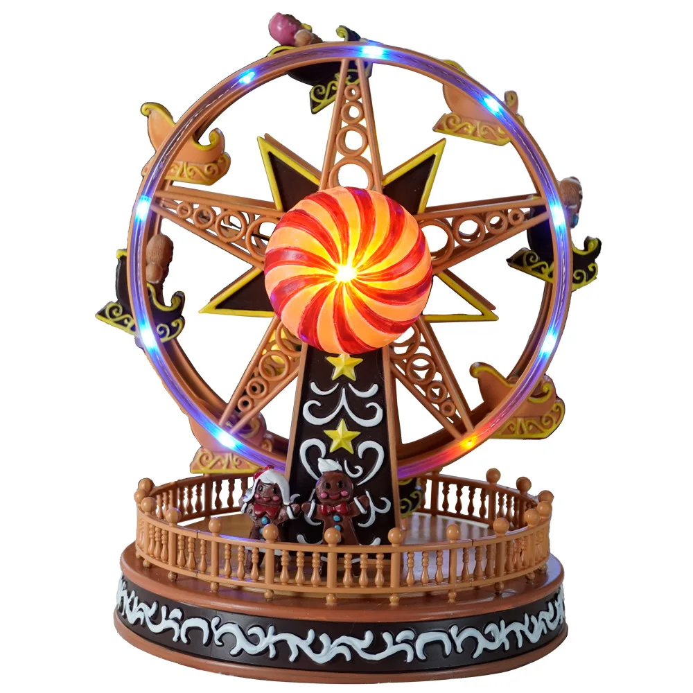 Lanterns Cool Ferris Wheel Playground Music Box Crafts Ornament