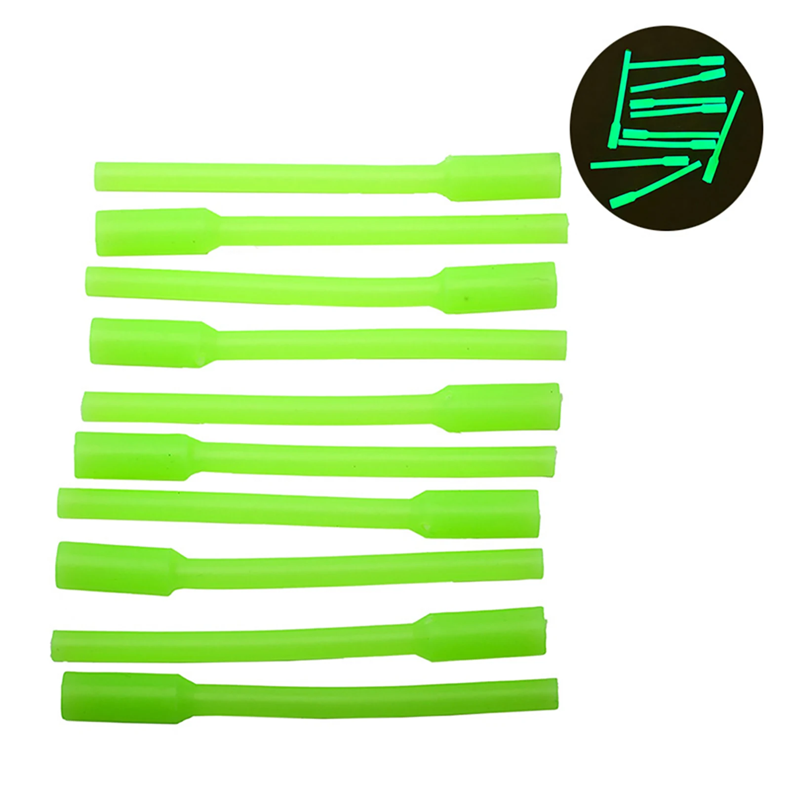 New High Quality Fishing Soft Cover Sleeve Tube Durable Luminous Practical Silicone Anti Tangle For Night Fishing 