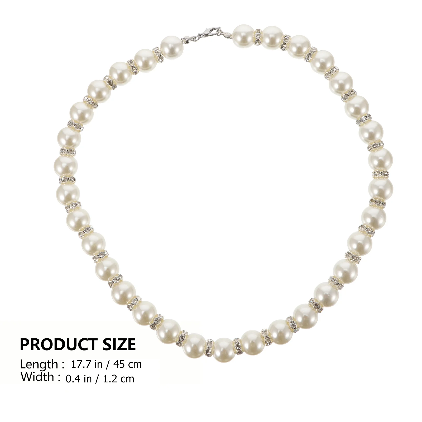 

1Set Pearl Necklace Earrings Set Imitation Bridal Jewelry Wedding Accessories Elegant Jewelry for Women Pearl Necklace Earrings