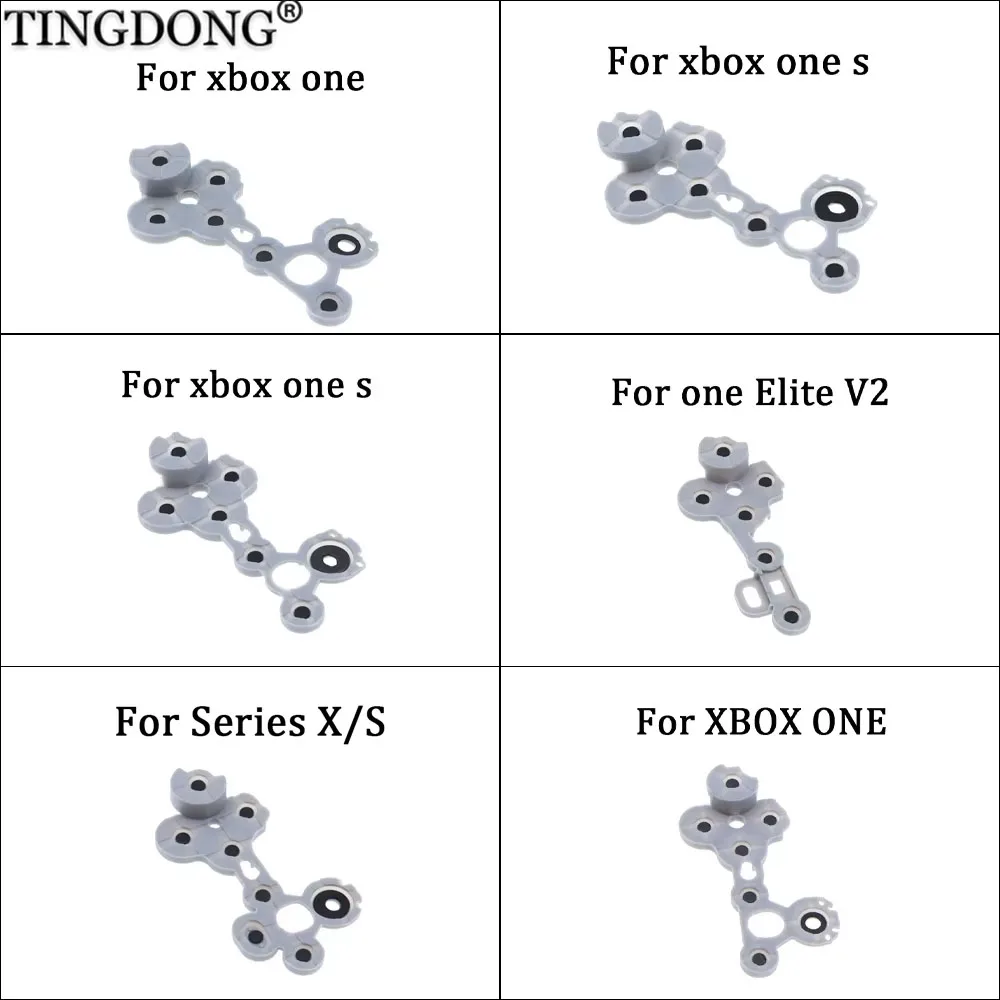 1/2 Stück hochwertige leitfähige Gummipads als Ersatz für XBOX ONE/XBOX ONE S/Series X/S/Elite V2 ABXY-Tasten