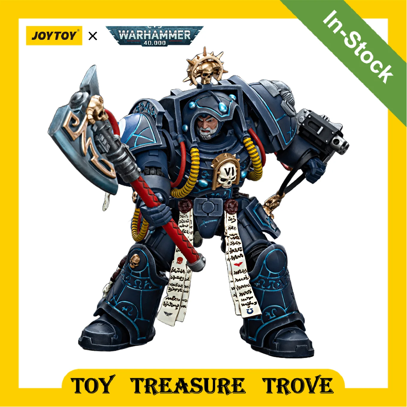 [IN STOCK] JOYTOY Warhammer 40K 1/18 Action Figures Ultramarines Librarian in Terminator Armour Anime Toy