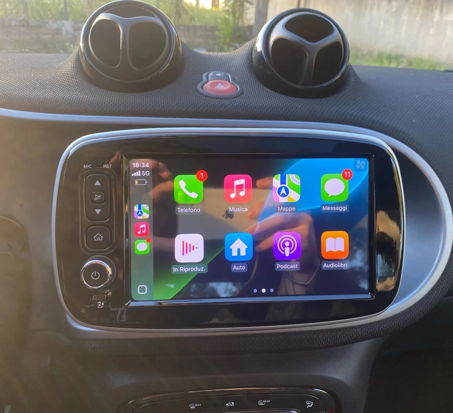 Android 15 Screen Radio For Benz Smart 453 Fortwo 2014 - 2020 Car Multimedia Navigation GPS 8inch Android Auto Carplay Autoradio