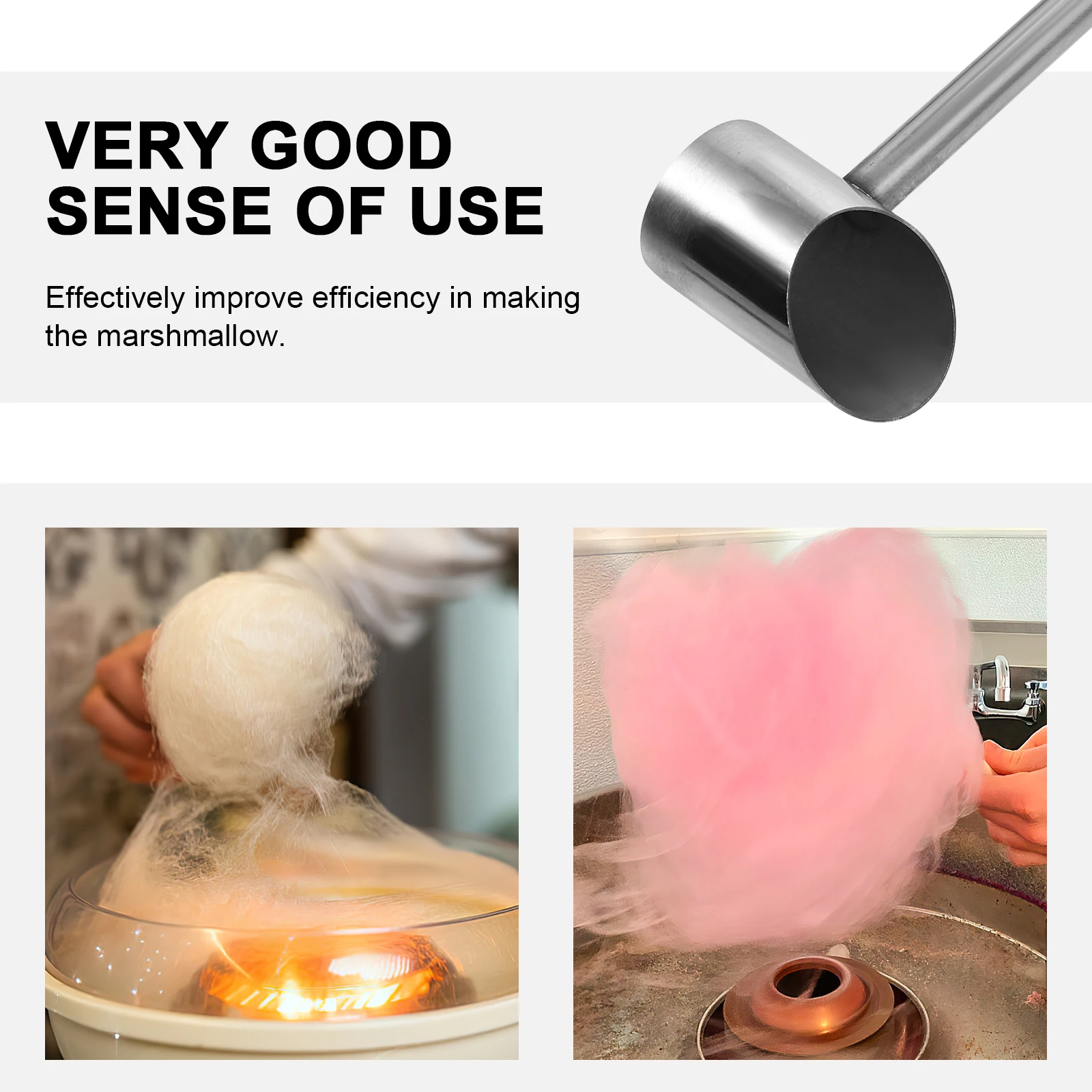 

Stainless Steel Candy Spoon Convenient Marshmallow Sugar Scooper Accessories Machine Parts Metal
