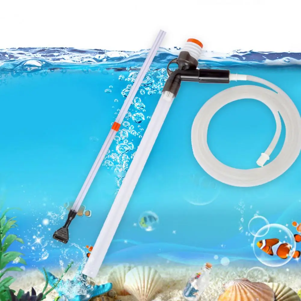 Fish Tank Cleaner Aquarium Sand Washing Tool with 200cm Hose Filter for Fish Tank Water Change Removal Multifunctional Spa Hot