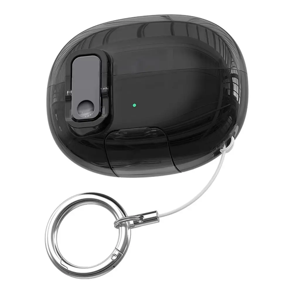 Anti-fall Safety Lock Earphone Case Wear-resistant with Keychain Phone Stand Case Shockproof Dustproof for SHOKZ OpenDots ONE