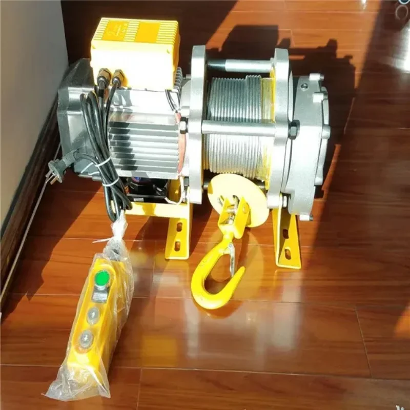 220v mini motor lift electric powered high speed winch