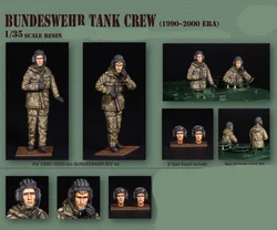 1/35 Resin Figure Model Kits Bundeswehr Tank Crew Collocation Toys Unassambled Unpainted 819