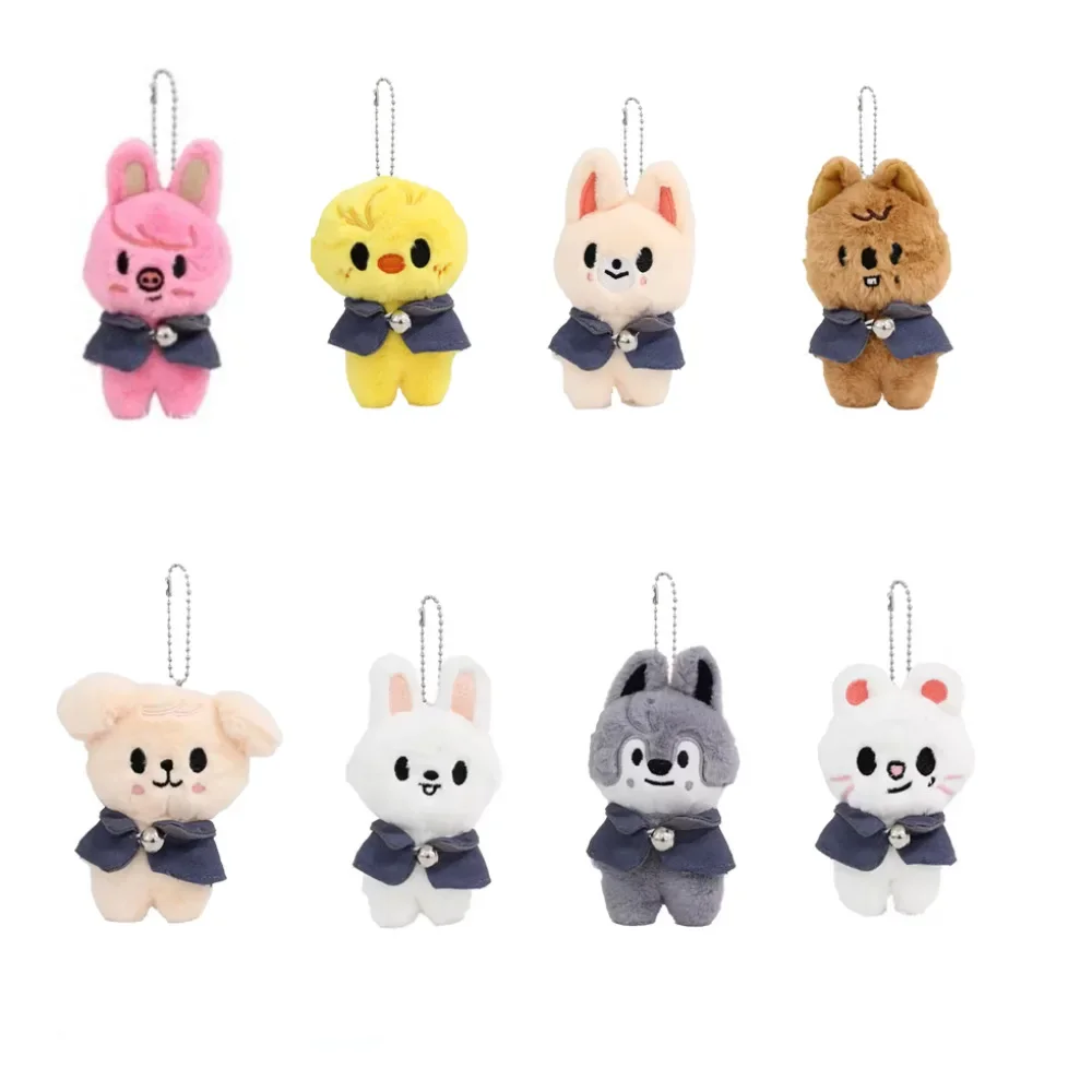 Skzoo Plush Kpop TXT Keychian Plush Stuffed Animal Plushies Doll Toys Kawaii JYP Adults KZ Fan Keychain Pendant Kid Gift