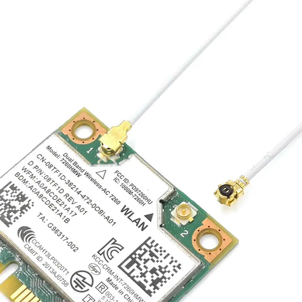 Antenne universelle Mini Pcie Wifi pour ordinateur portable, film jaune, carte réseau sans fil, tablette, 3G 4G, 1 à 5 pièces